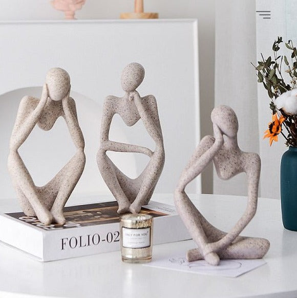 Estatueta Decorativa de Pensamento - Adorno para Casa