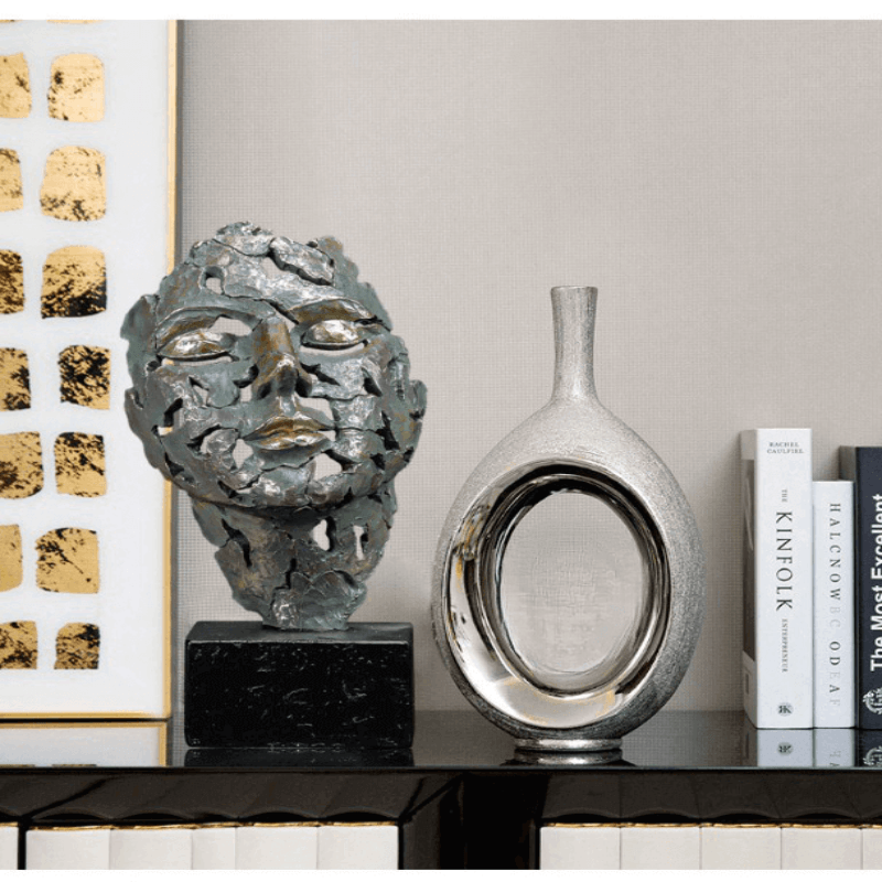 Estatueta de Arte Abstrata - Decoração Moderna para Casa