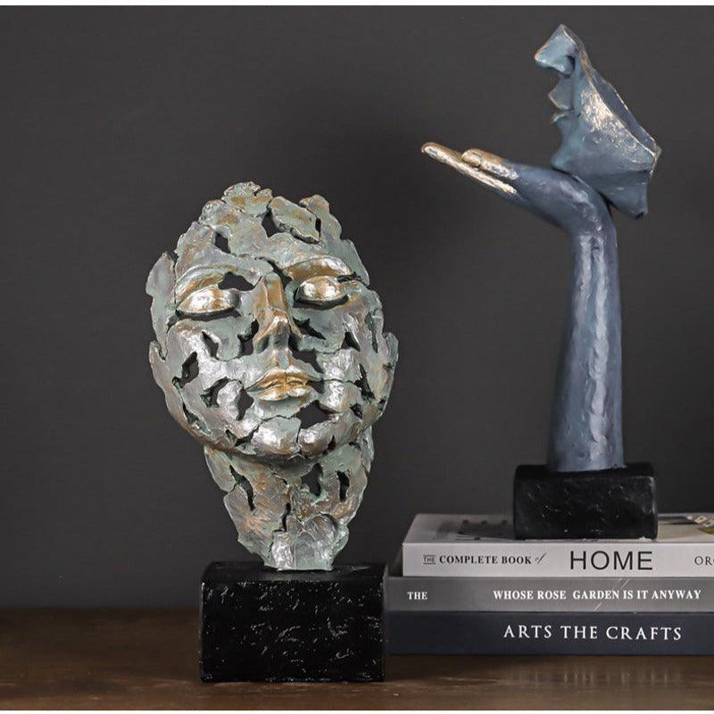 Estatueta de Arte Abstrata - Decoração Moderna para Casa