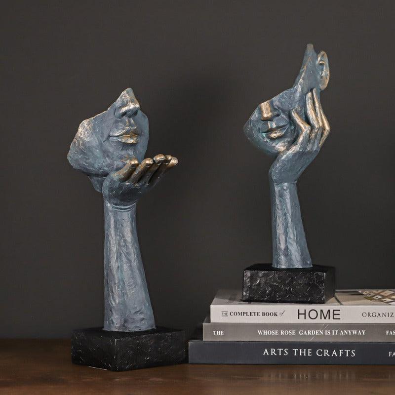 Estatueta de Expressões Incompletas - Decoração Artística para Casa