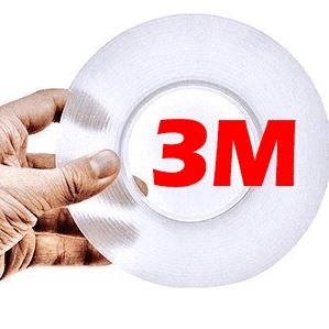 Fita Adesiva Dupla Face Impermeável - Ideal para Artesanato e Reparos