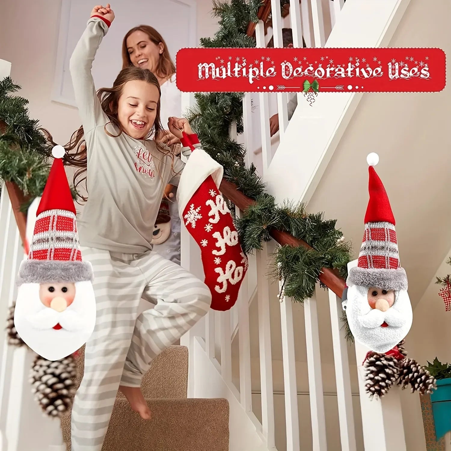 Fivela de Cortina para Decoração de Natal - Enfeite Natalino Festivo