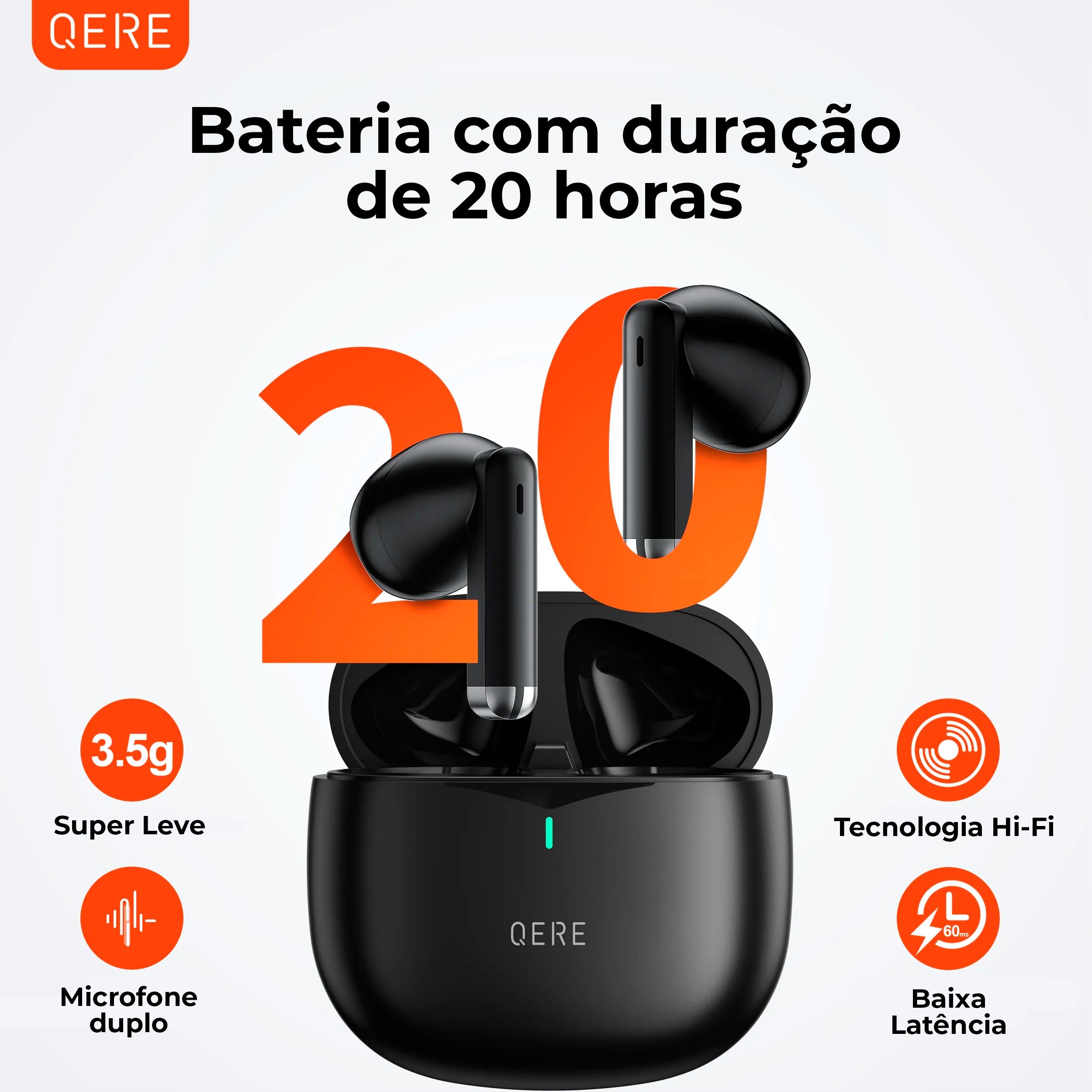Fone de ouvido Bluetooth E28 com Bateria de Longa Duração - Conexão Sem Fio e Som de Alta Qualidade