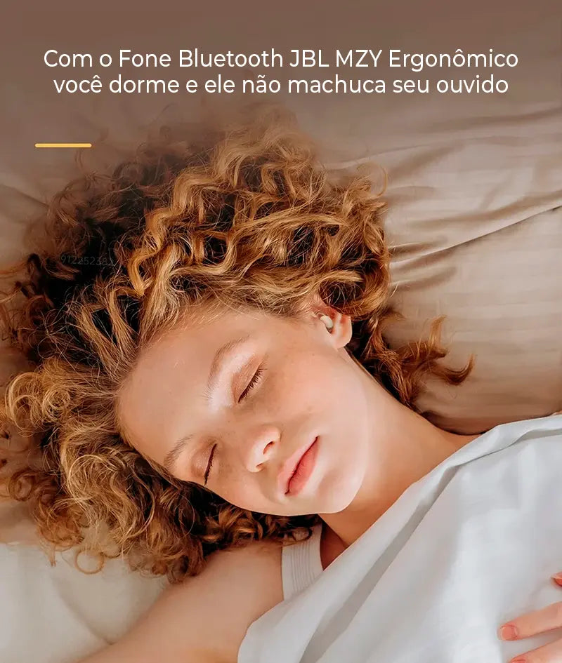 Fone Bluetooth Ergonômico JBL com Conexão Sem Fio e Alta Qualidade de Som