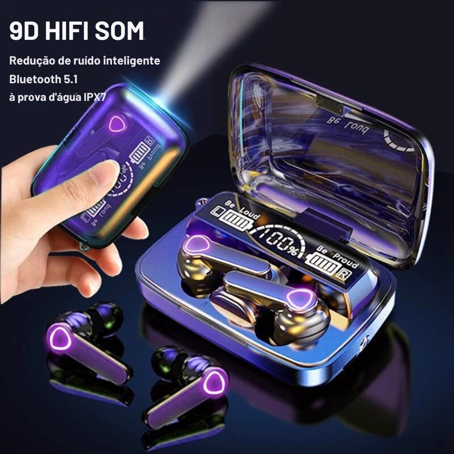 Fone Bluetooth In-Ear Headset M19 - Wireless Earbuds with Clear Sound and Comfortable Fit