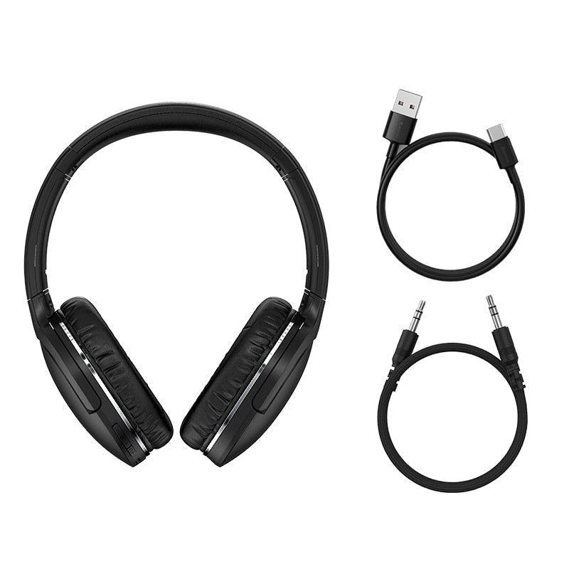 Headphone Bluetooth Fone de Ouvido Sem Fio Baseus Encok D02 Pro Original Cancelamento de Ruído
