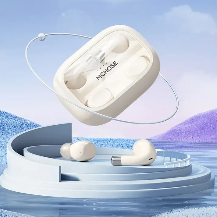 Fone de Ouvido Bluetooth Duplo MCHOSE-MC BH295 com Som Estéreo e Conforto