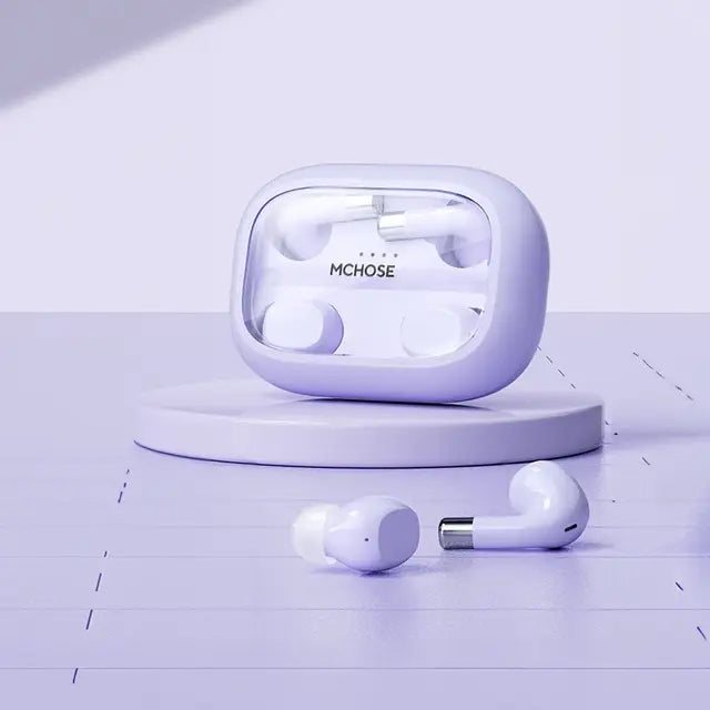 Fone de Ouvido Bluetooth Duplo MCHOSE-MC BH295 com Som Estéreo e Conforto