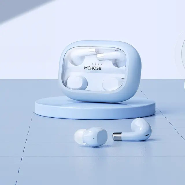 Fone de Ouvido Bluetooth Duplo MCHOSE-MC BH295 com Som Estéreo e Conforto