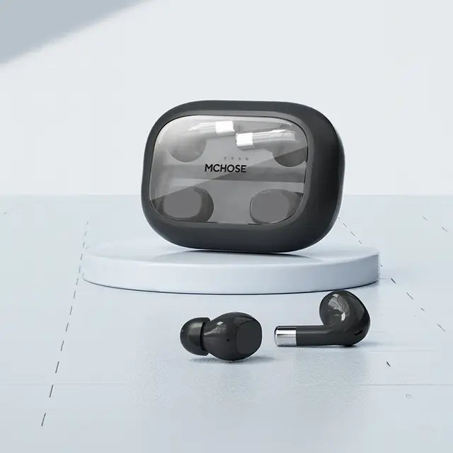 Fone de Ouvido Bluetooth Duplo MCHOSE-MC BH295 com Som Estéreo e Conforto