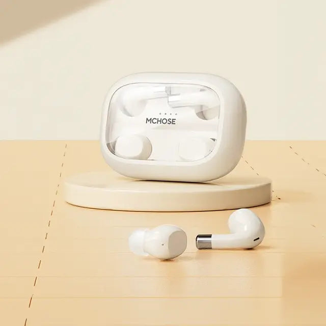 Fone de Ouvido Bluetooth Duplo MCHOSE-MC BH295 com Som Estéreo e Conforto