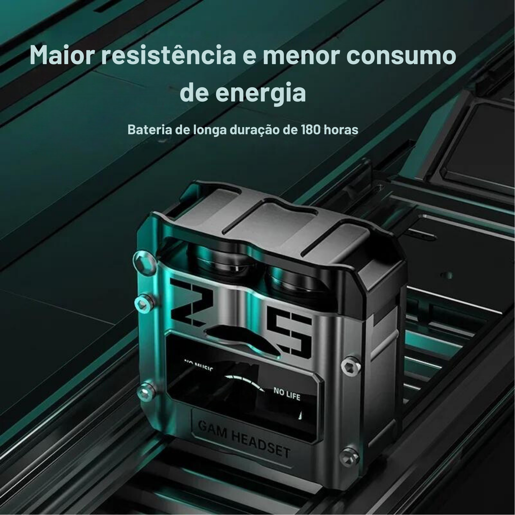 Fones de Ouvido Sem Fio M25 TWS Bluetooth com Cancelamento de Ruído