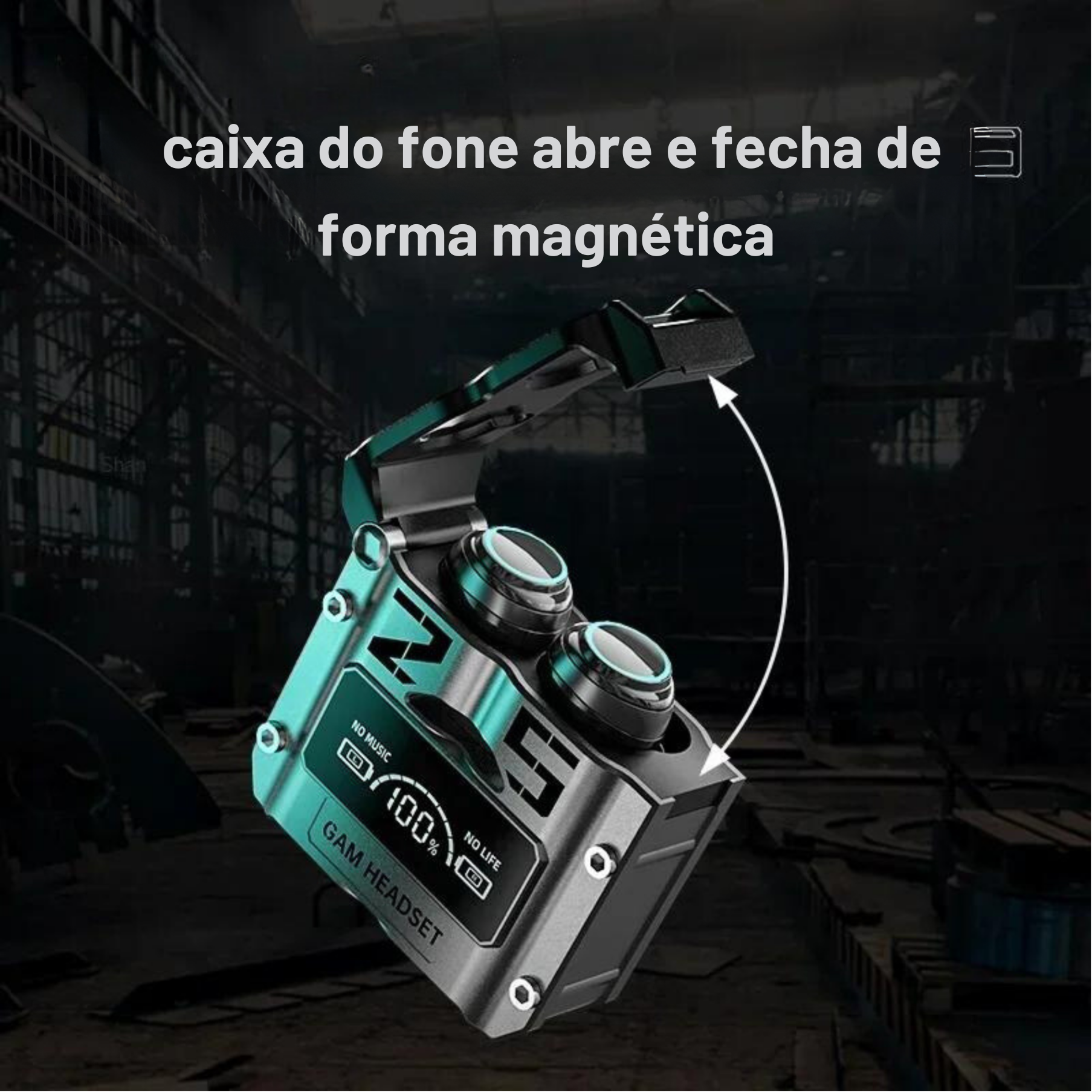 Fones de Ouvido Sem Fio M25 TWS Bluetooth com Cancelamento de Ruído