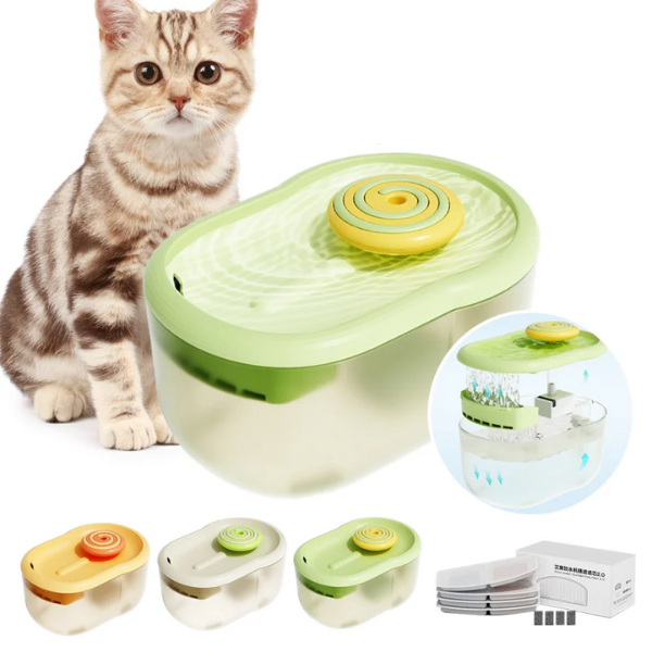 Fonte Bebedouro Automático para Gatos - Água Fresca e Filtrada