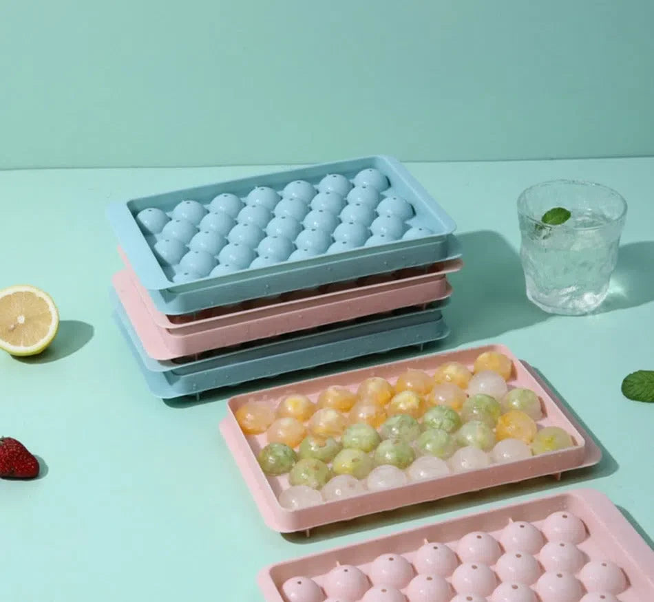 Forma de Gelo Mini Esférica para Bebidas - Moldes de Gelo Redondos
