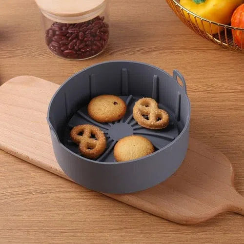 Forma de Silicone para Cozinhar em Air Fryer e Micro-ondas - Resistente e Antiaderente