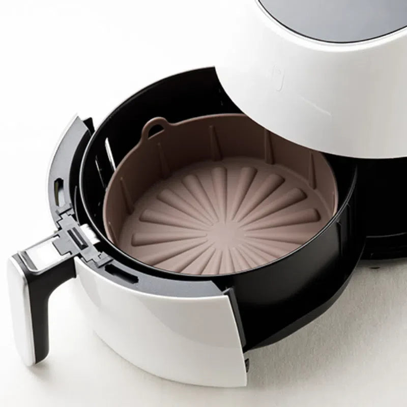 Forma de Silicone para Cozinhar em Air Fryer e Micro-ondas - Resistente e Antiaderente