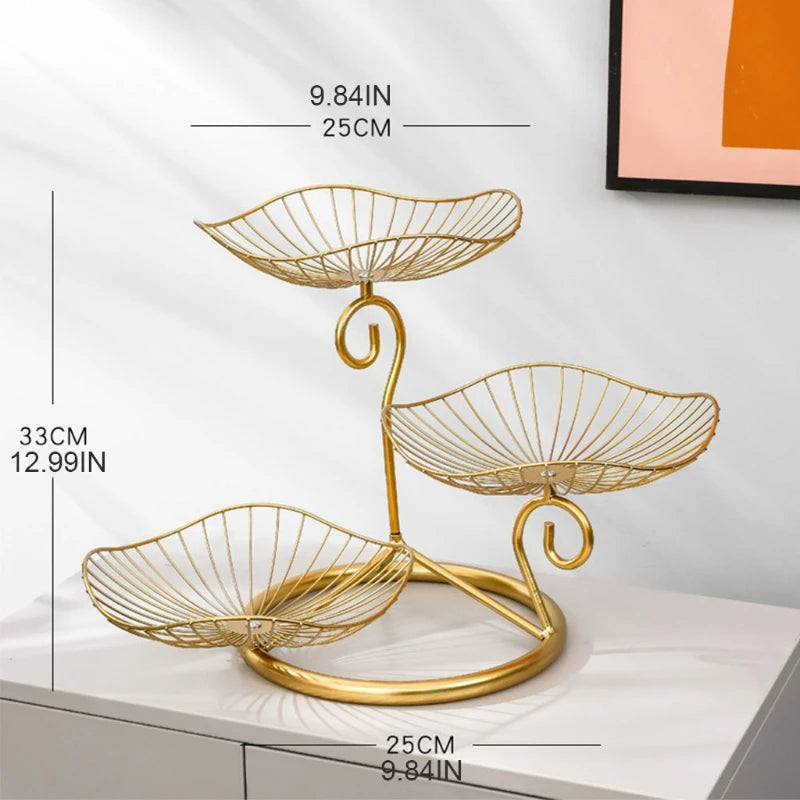 Fruteira de Mesa Moderna em Design Elegante - Organizador de Frutas para Cozinha
