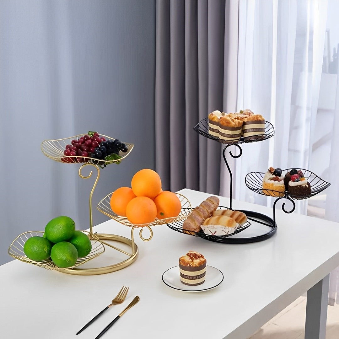 Fruteira de Mesa Moderna em Design Elegante - Organizador de Frutas para Cozinha
