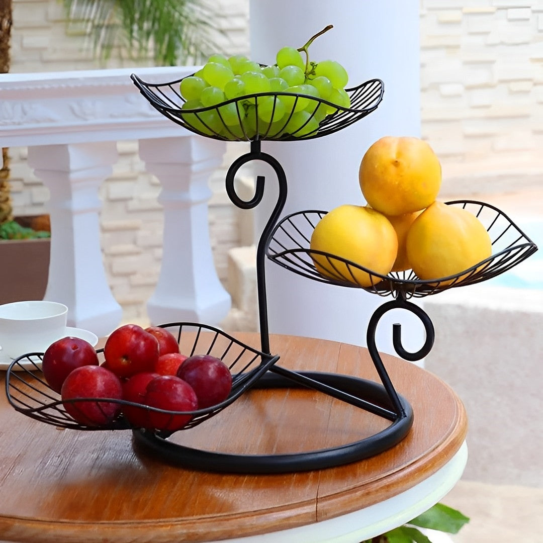 Fruteira de Mesa Moderna em Design Elegante - Organizador de Frutas para Cozinha