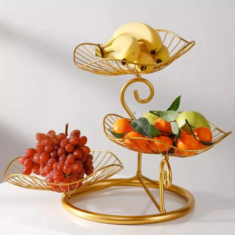 Fruteira de Mesa Moderna em Design Elegante - Organizador de Frutas para Cozinha