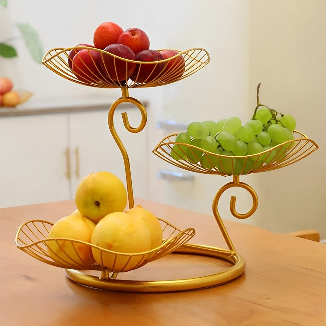 Fruteira de Mesa Moderna em Design Elegante - Organizador de Frutas para Cozinha