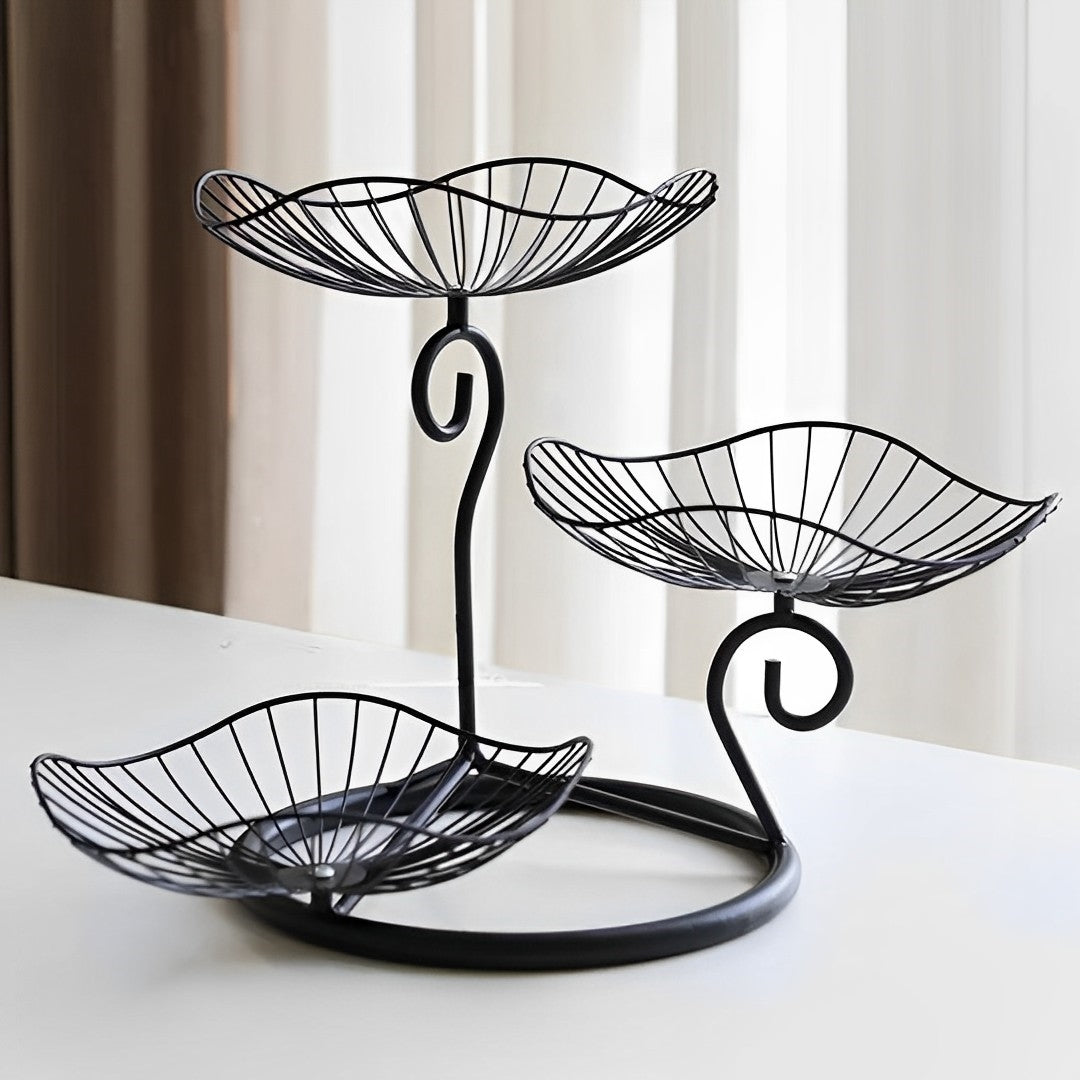 Fruteira de Mesa Moderna em Design Elegante - Organizador de Frutas para Cozinha