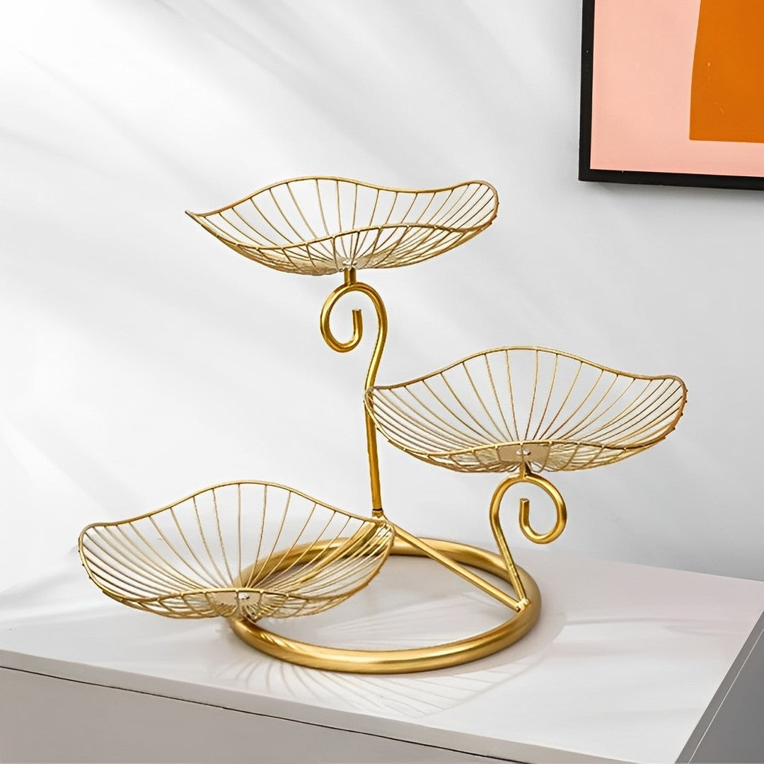 Fruteira de Mesa Moderna em Design Elegante - Organizador de Frutas para Cozinha