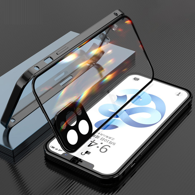 Capa para iPhone Magnética Blindada - Proteção Dupla 360º