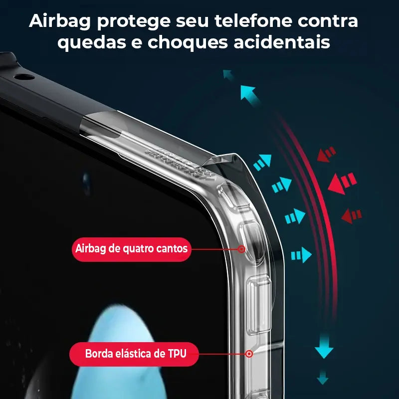 Capa para celular Samsung Z Flip Resistente a Impactos - Proteção Blindada