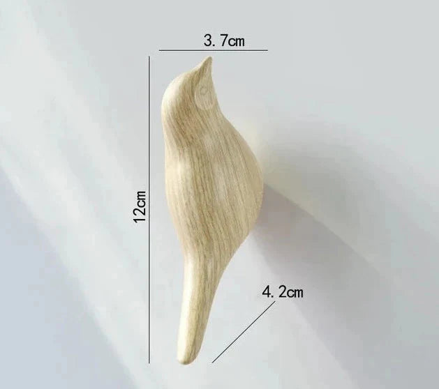 Ganchos de Parede Decorativos em Formato de Pássaros - Conjunto com 1 Peça