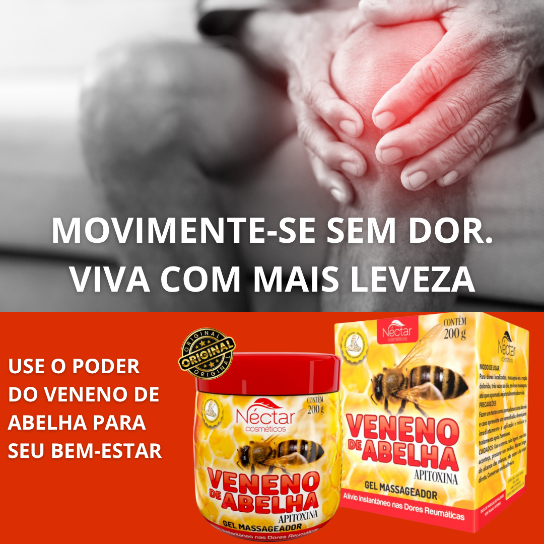 Gel Massageador Veneno de Abelha 200g - O Legítimo