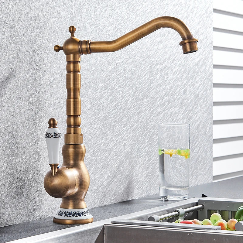 Grifo Monocomando Antique Luxe - Misturador de Água para Cozinha