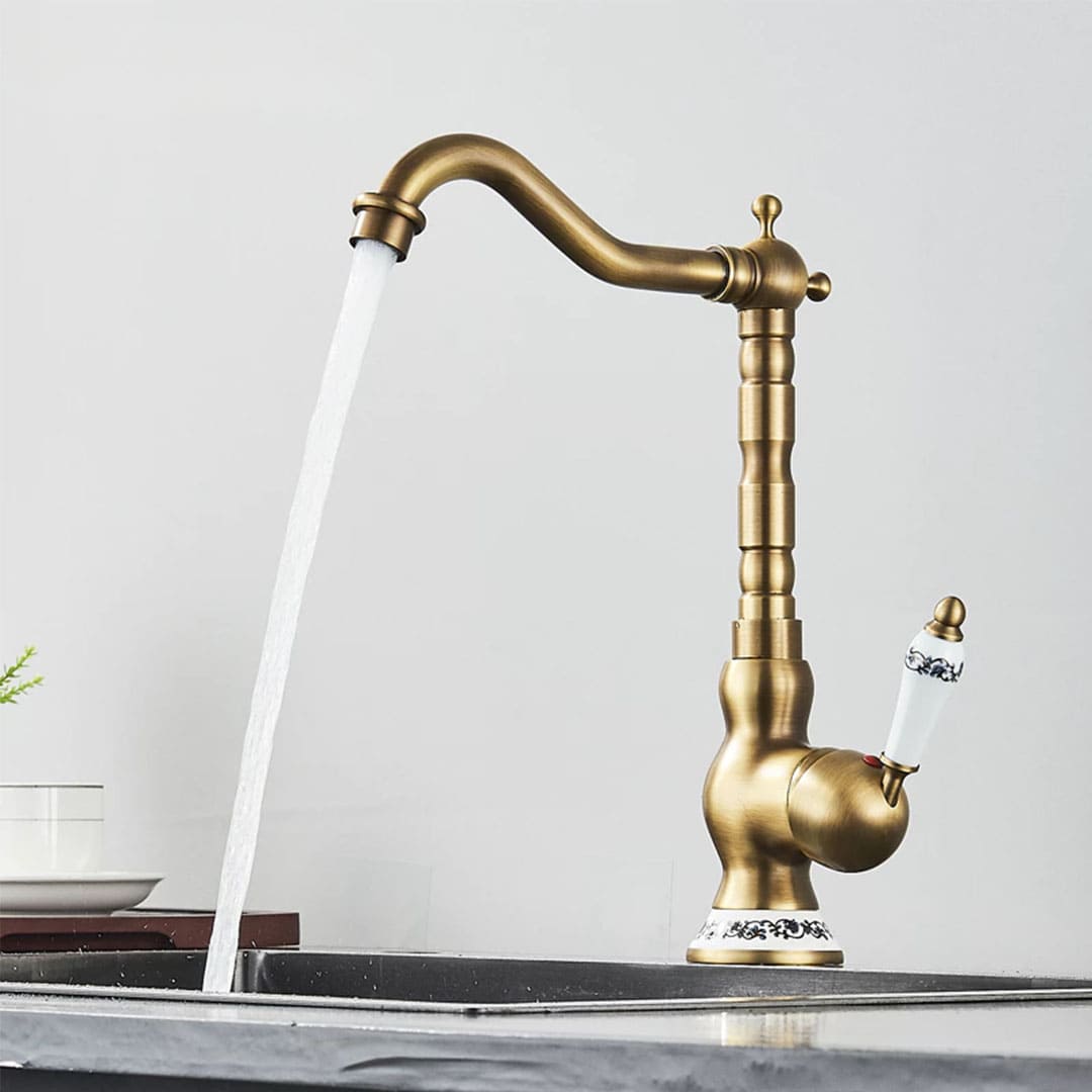 Grifo Monocomando Antique Luxe - Misturador de Água para Cozinha