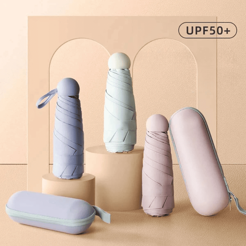 Guarda-chuva Mini Pocket Resistente com Proteção UV