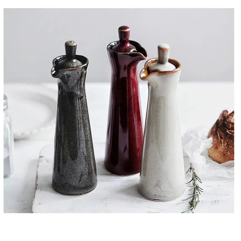 Jarra de Azeite Mini em Cerâmica - Ideal para Cozinha e Mesa