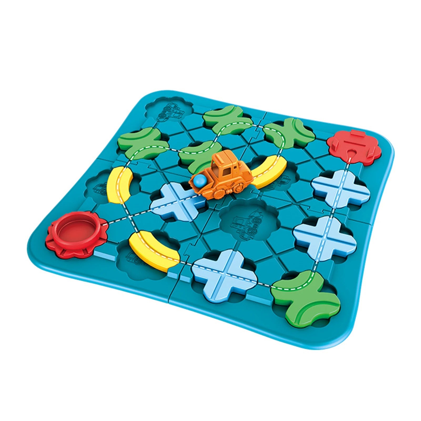 Jogo de Desafios Lógicos Montessori com Carrinho - Brinquedo Educativo SmartPlay