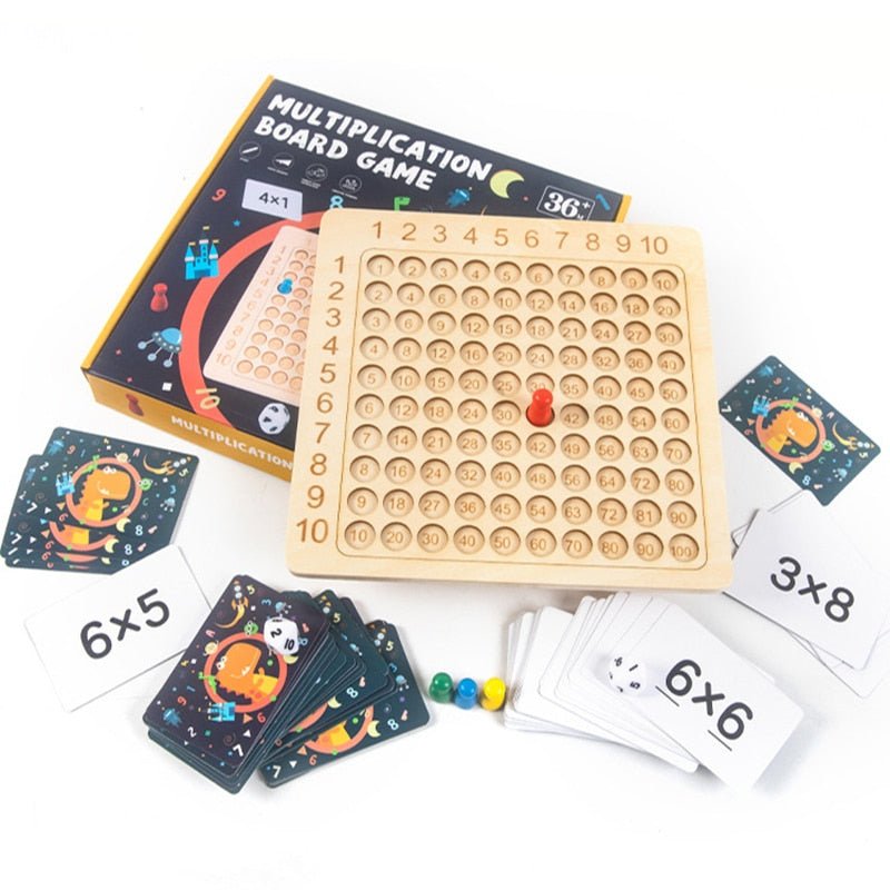 Jogo de Tabuleiro Educativo de Multiplicação para Crianças - Aprendizado Divertido