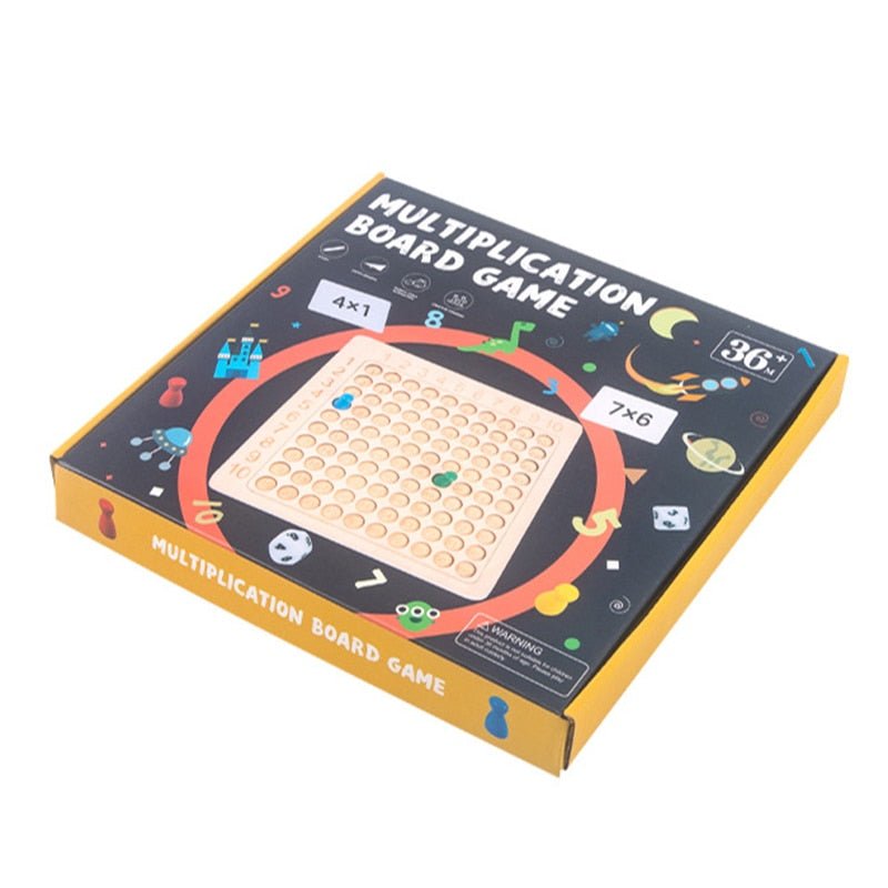 Jogo de Tabuleiro Educativo de Multiplicação para Crianças - Aprendizado Divertido