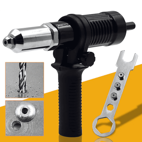 Kit Completo de Rebitadeira Profissional com Furadeira e Parafusadeira Universal