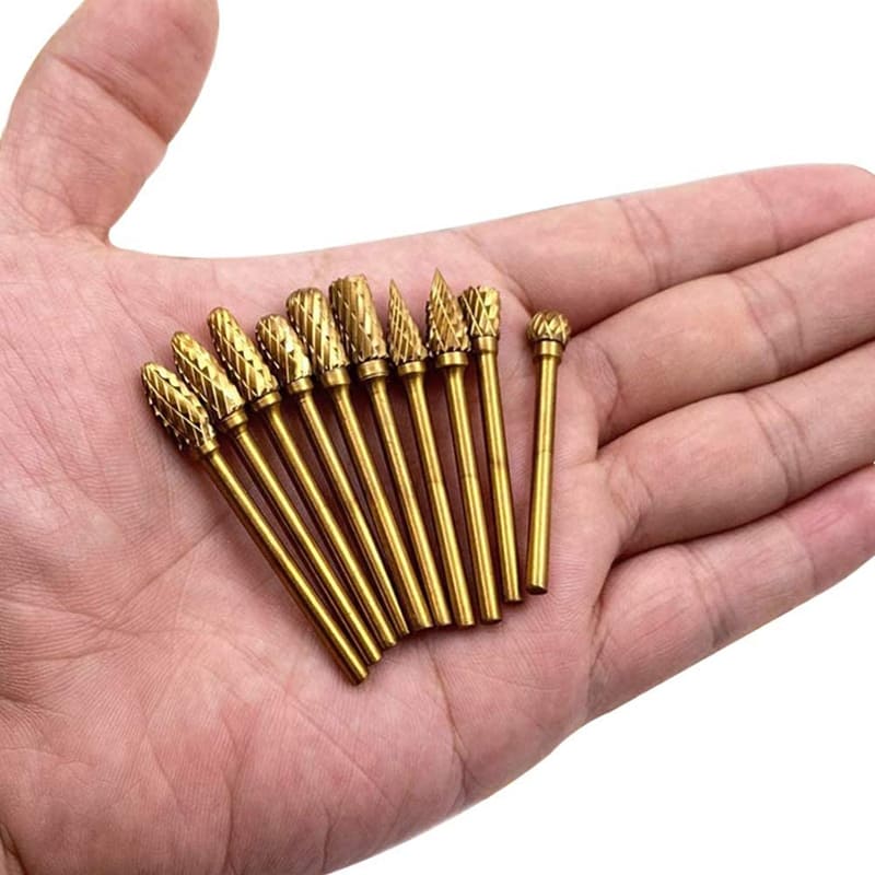 Kit de 10 Limas Rotativas Profissionais para Uso Multiuso