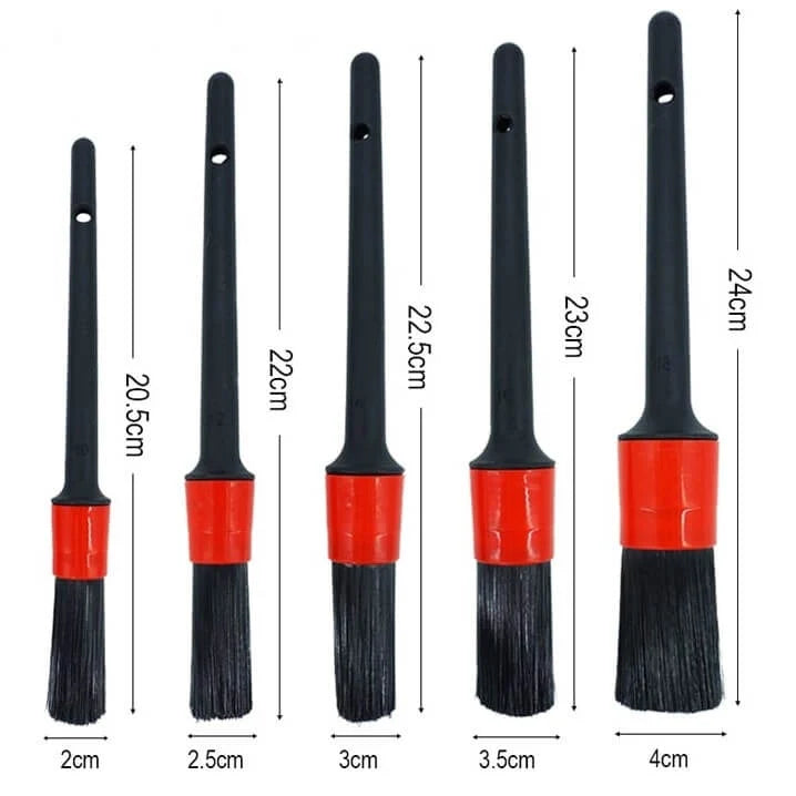Kit de Escovas para Limpeza Automotiva Profissional - Higienização Eficiente
