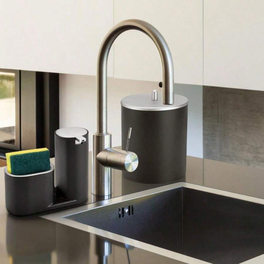 Kit de Lixeira para Cozinha 5L com Dispenser de Detergente Luxo