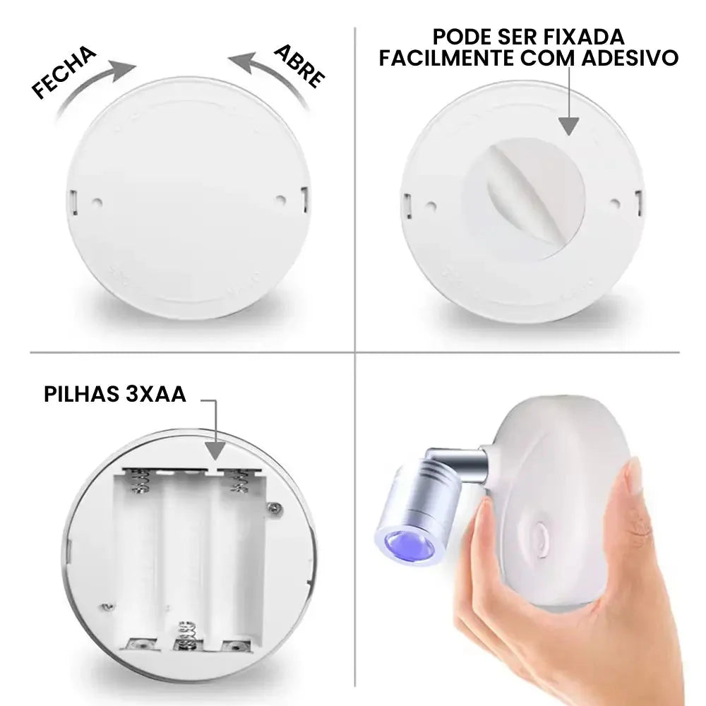 Kit de Spots de Luz RGB LED para Iluminação Ambientes