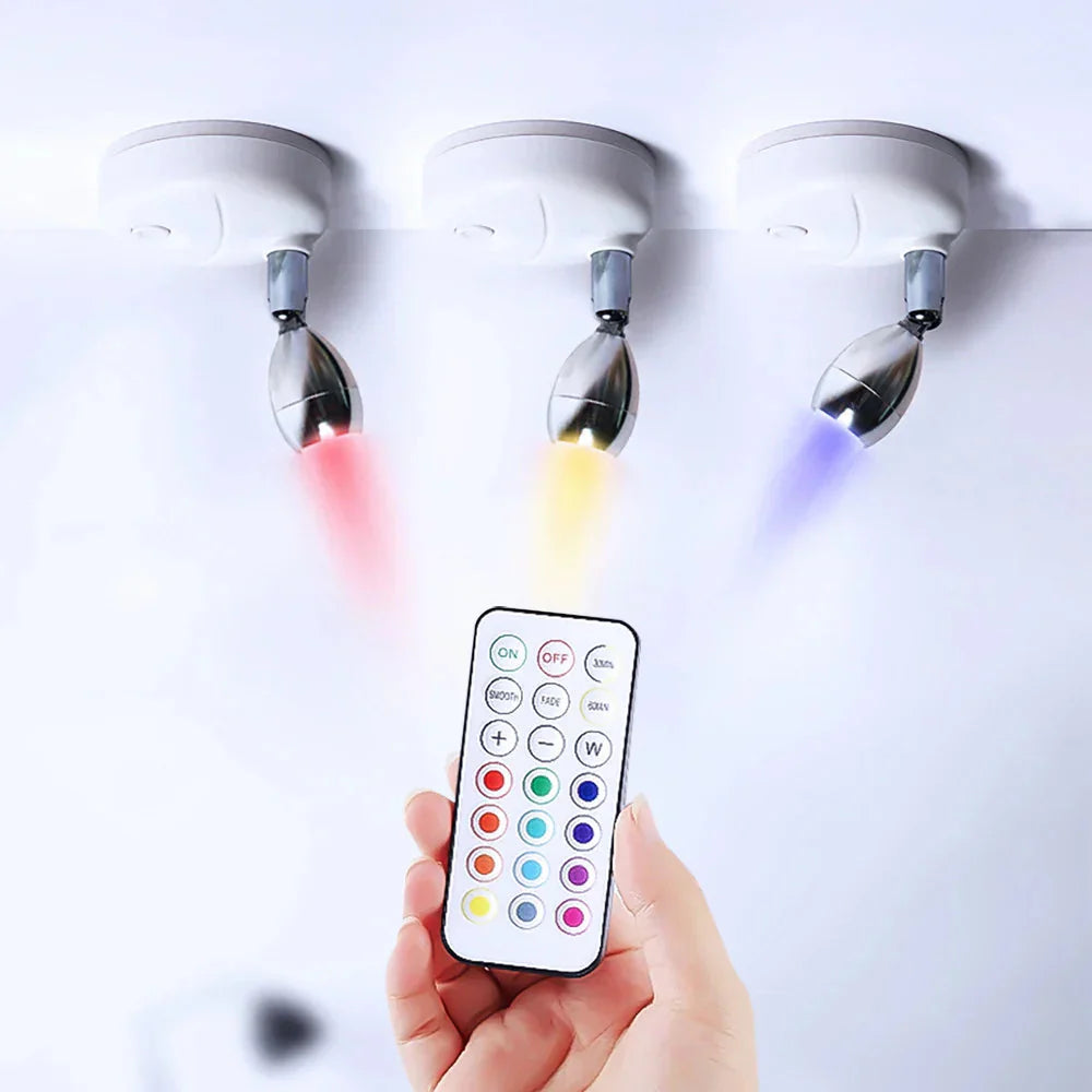 Kit de Spots de Luz RGB LED para Iluminação Ambientes