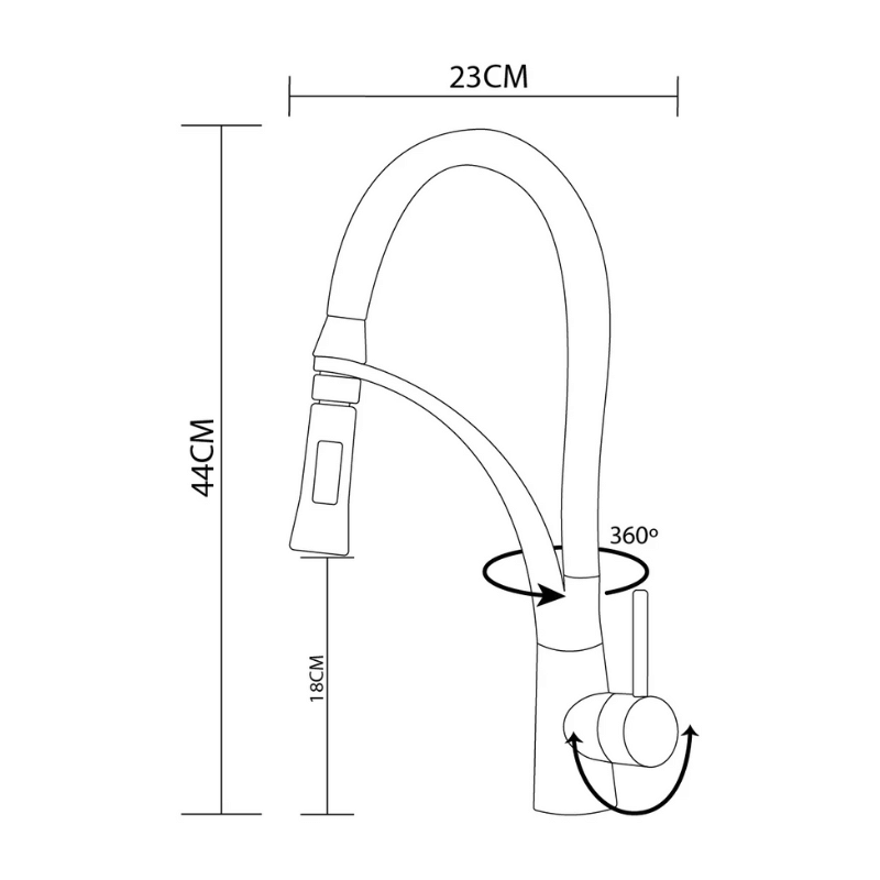 Conjunto de Cuba de Cozinha Gourmet em Aço Inox com Torneira Flexível Preta