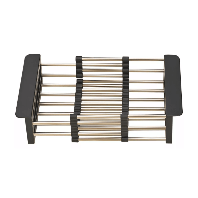 Conjunto de Cuba de Cozinha Gourmet em Aço Inox com Torneira Flexível Preta