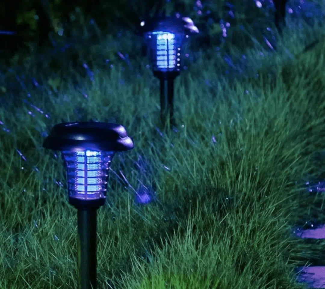 Lâmpada Solar LED Anti-Mosquitos com Função Eliminadora
