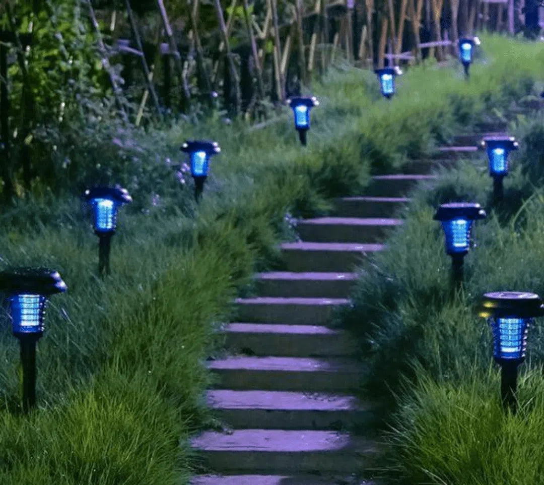 Lâmpada Solar LED Anti-Mosquitos com Função Eliminadora