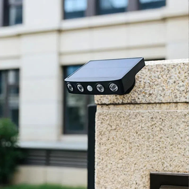 Lanterna Solar de Segurança com Sensor de Movimento - Iluminação Exterior Eficiente